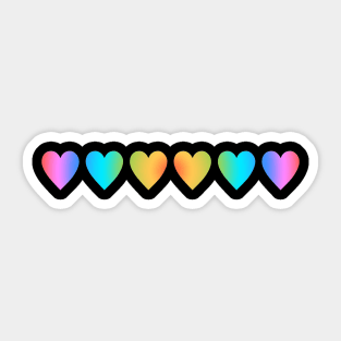 Pride Hearts Sticker